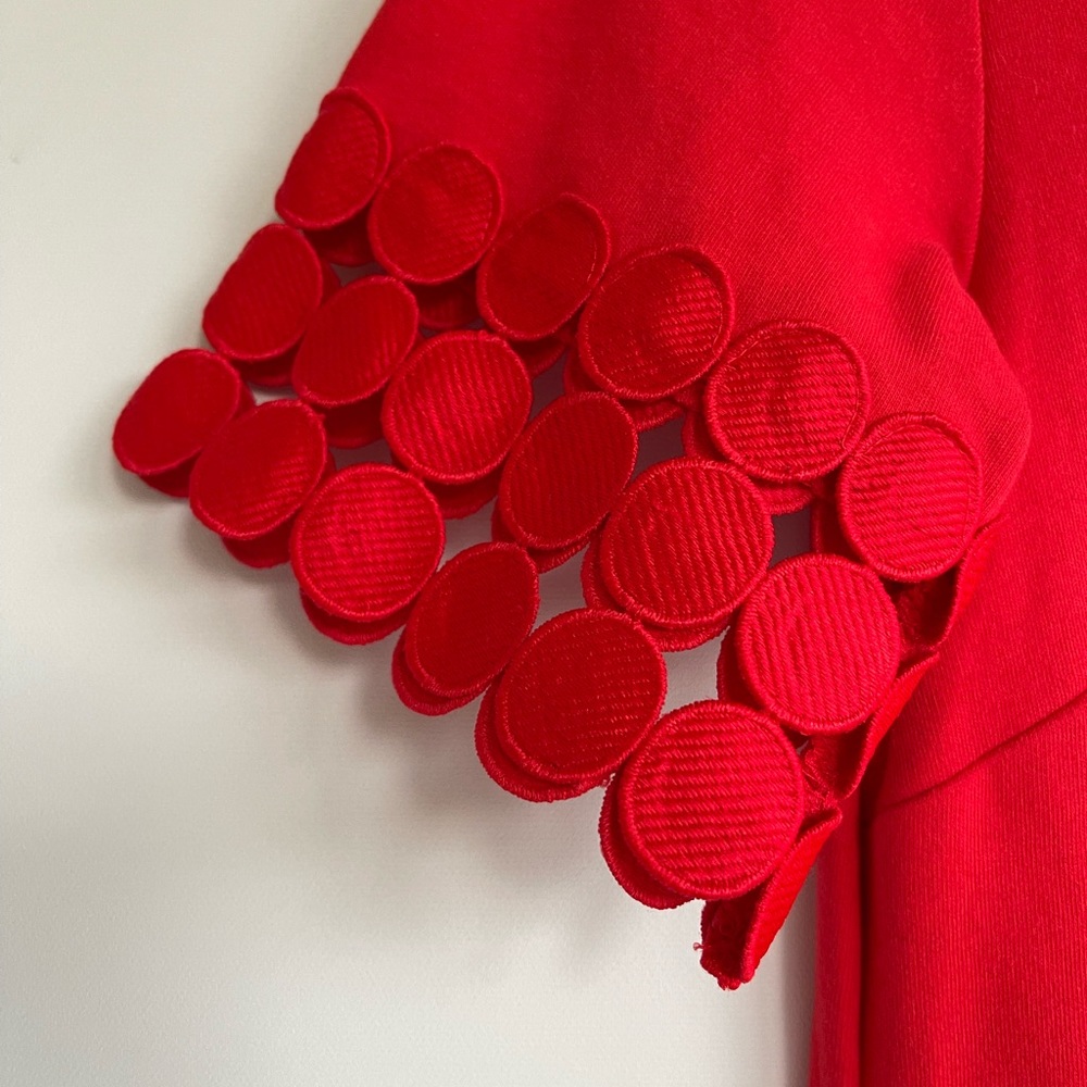 Talbots, Red, Shirtsleeve, Midi - Picture 4 of 7